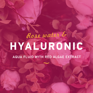 Aqua Fluid na obličej s růžovou vodou a extrakty z mořských řas