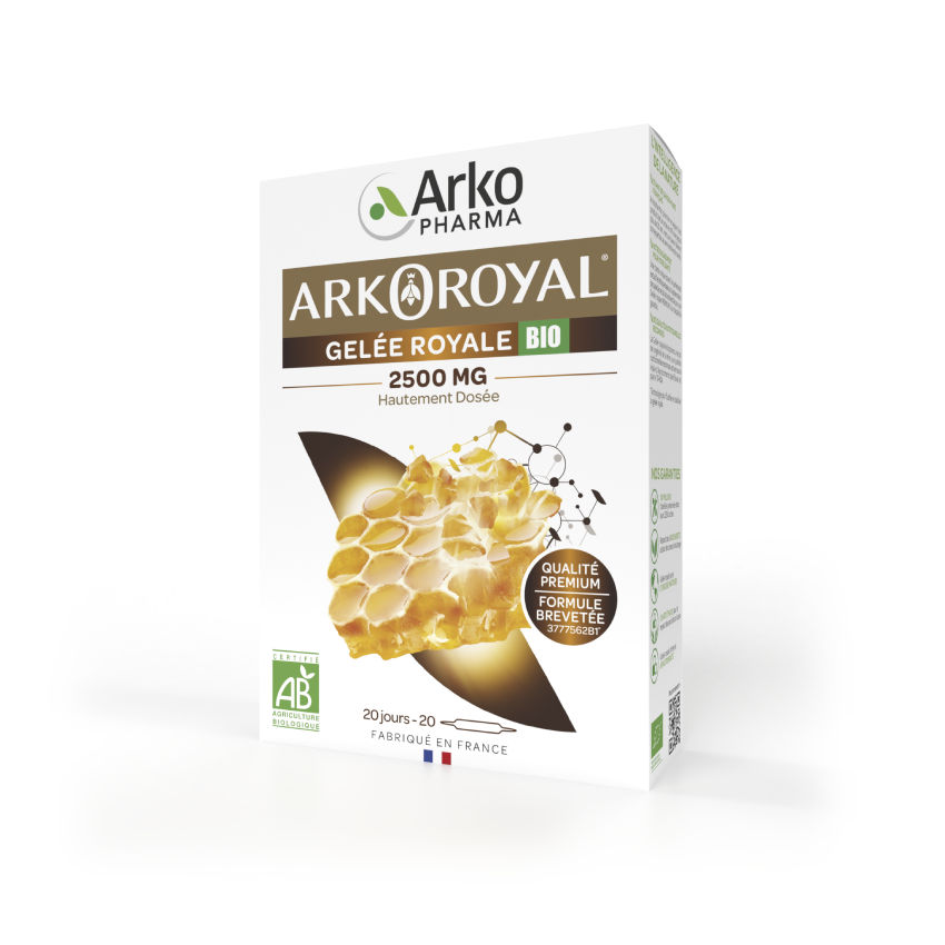 Arkoroyal® Gelée Royale BIO 2500 mg – Arkopharma France